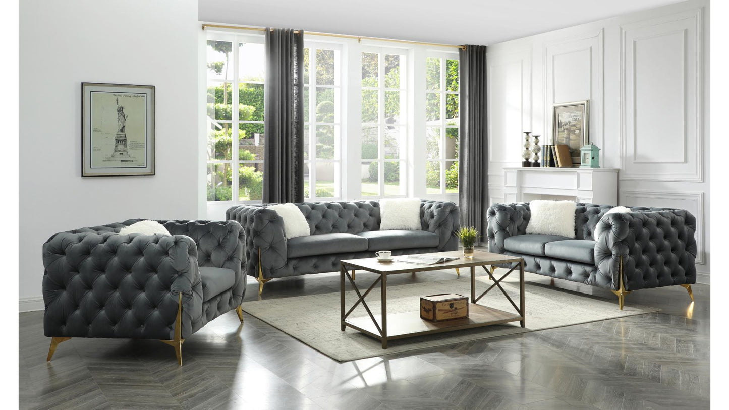 Moderno - 3 Piece Sofa Set - Gray