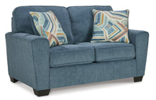 Load image into Gallery viewer, Cashton Blue Loveseat - Ashley Furniture