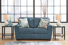 Load image into Gallery viewer, Cashton Blue Loveseat - Ashley Furniture