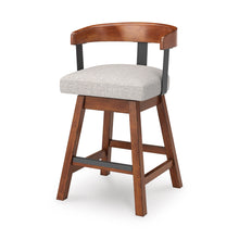 Load image into Gallery viewer, Ralene Upholstered Swivel Barstool (Set of 2)