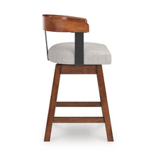 Load image into Gallery viewer, Ralene Upholstered Swivel Barstool (Set of 2)