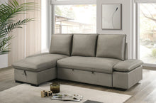 Load image into Gallery viewer, Microfibre Fabric Sectional Storage Reversible with Cup Holders