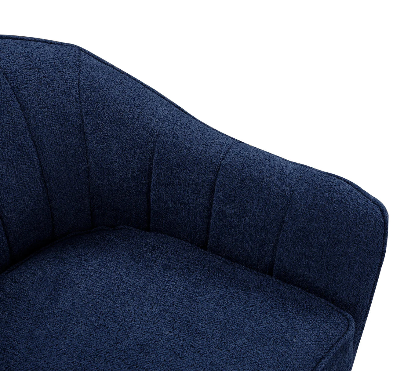 Blue Fabric Accent Chair