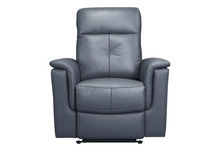Load image into Gallery viewer, Bristow Collection - Power Glider Recliner - Blue Grey Leather