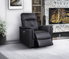 Load image into Gallery viewer, Bristow Collection - Power Glider Recliner - Black Leather