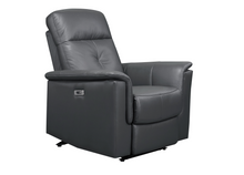 Load image into Gallery viewer, Bristow Collection - Power Glider Recliner - Dark Grey Leather
