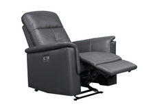 Load image into Gallery viewer, Bristow Collection - Power Glider Recliner - Dark Grey Leather