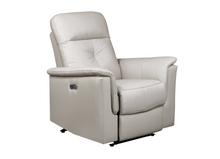 Load image into Gallery viewer, Bristow Collection - Power Glider Recliner - Silver Leather