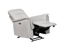Load image into Gallery viewer, Bristow Collection - Power Glider Recliner - Silver Leather