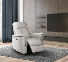 Load image into Gallery viewer, Bristow Collection - Power Glider Recliner - Silver Leather
