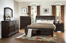 Load image into Gallery viewer, Begonia Collection - Grayish Brown Platform Bed with Footboard Storage