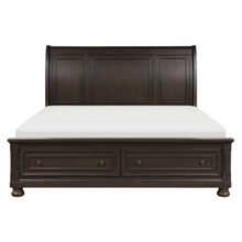 Load image into Gallery viewer, Begonia Collection - Grayish Brown Platform Bed with Footboard Storage