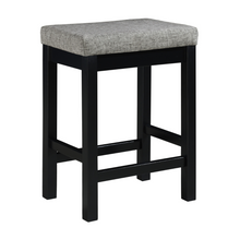 Load image into Gallery viewer, Alexandria - Black - Counter Height Table With 3 Bar Stools - 4 Piece Set