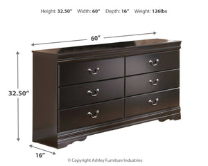 Huey Vineyard - Black - Dresser - B128-31 - Ashley Furniture