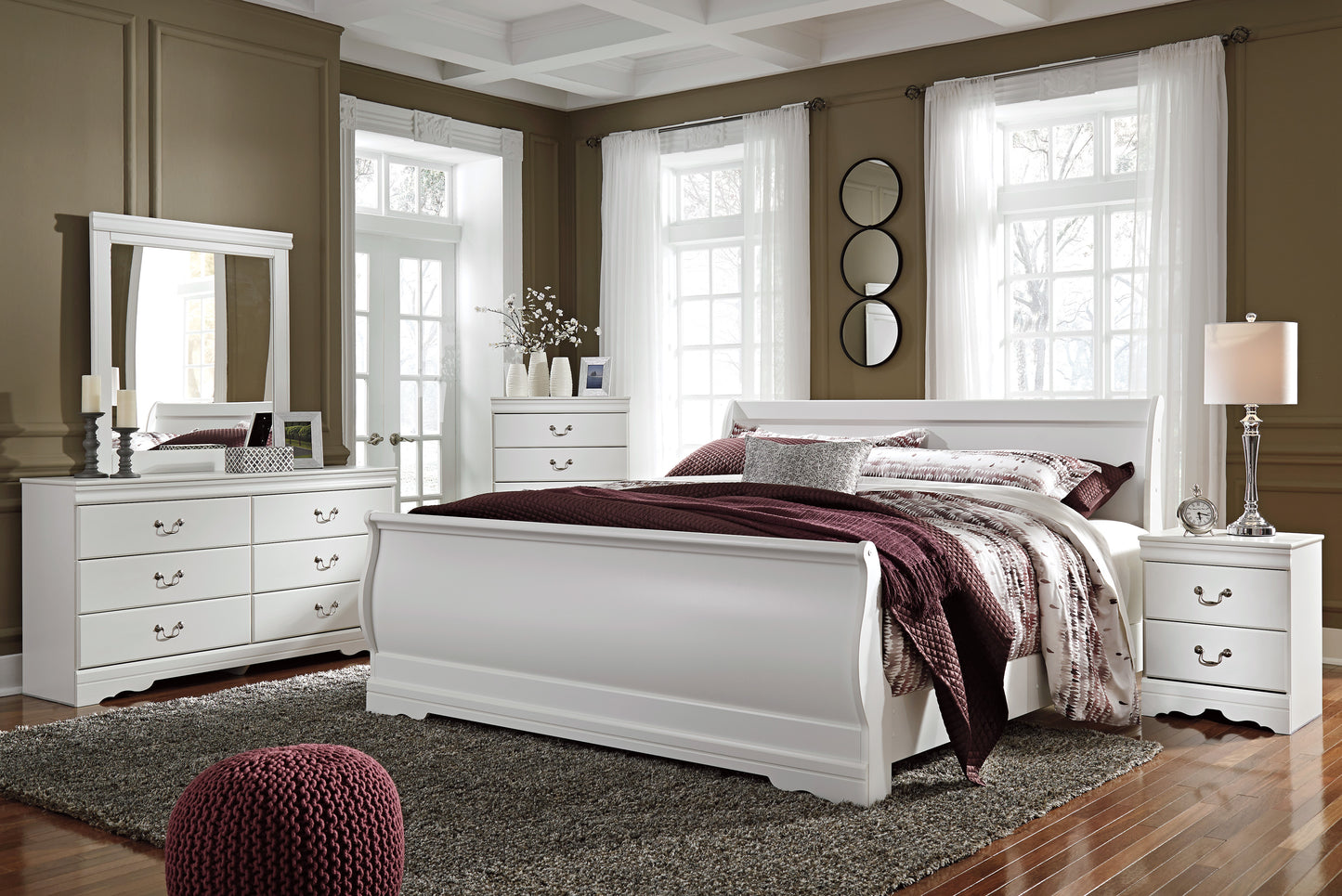 Anarasia - King Sleigh Bed - B129 - Signature Design by Ashley Furniture