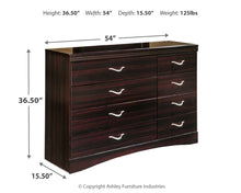 Load image into Gallery viewer, Zanbury - Dark Walnut - Dresser - B217-31 - Ashley Furniture