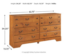 Load image into Gallery viewer, Bittersweet - Light Brown - Dresser - B219-31 - Ashley Furniture