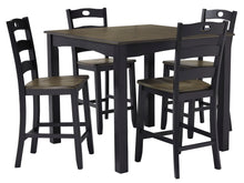 Load image into Gallery viewer, Froshburg - 5 Piece Counter Height Dining Table Set - D338 - Ashley Furniture
