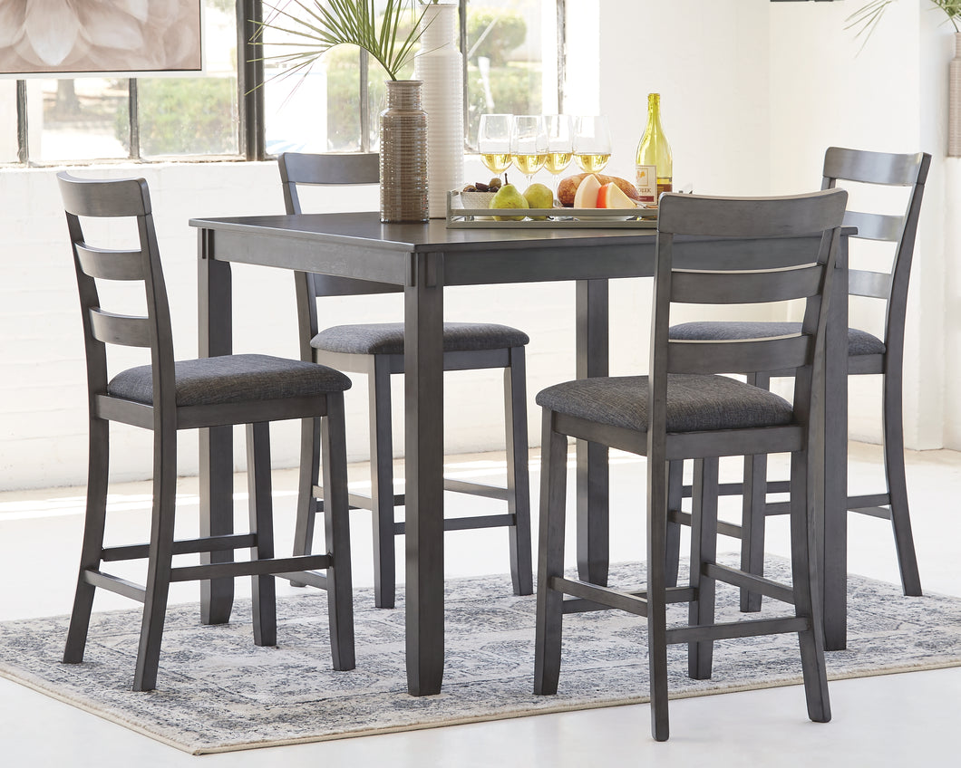 Bridson - 5 Piece Square Counter Height Table Set - D383 - Ashley Furniture