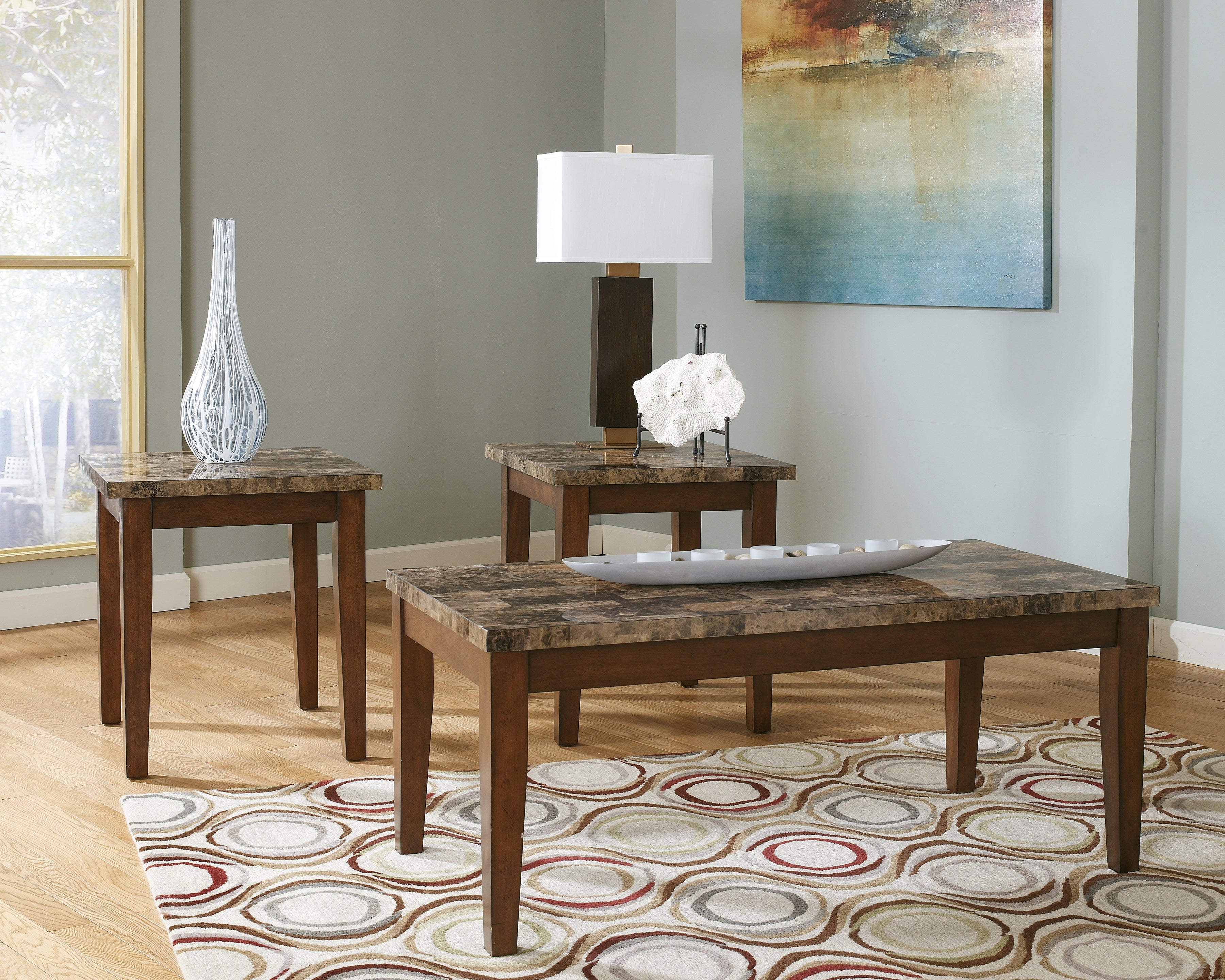 Theo - Coffee Table Set - T158-13 - Ashley Furniture – Super Deal