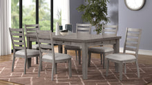Load image into Gallery viewer, Modern Gray Table with storage and 6 Chairs - Dining Set
