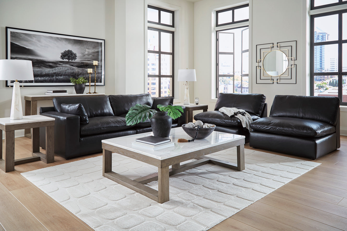 Emilia Cloud Collection - 2 Piece Sectional Loveseat - Modular