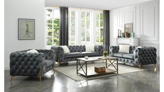 Moderno - 3 Piece Sofa Set - Gray