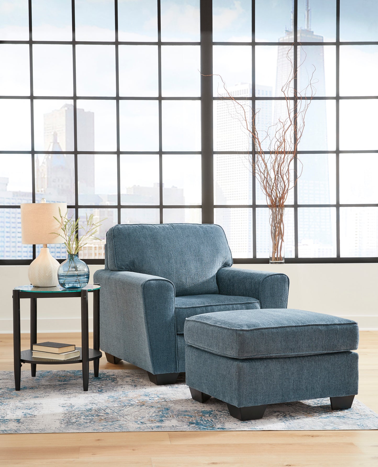 Cashton Blue Chair - Ashley Furniture