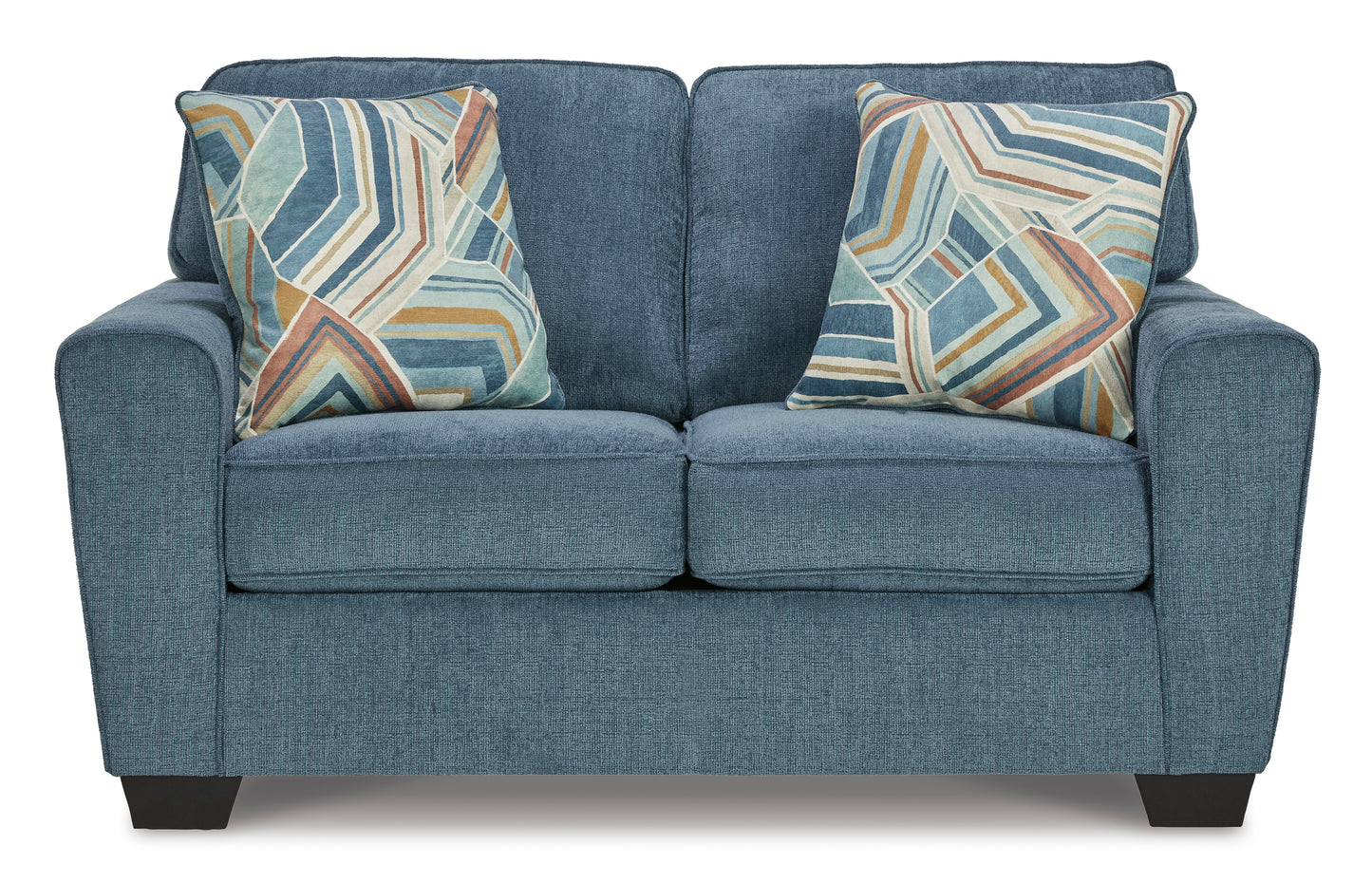 Cashton Blue Loveseat - Ashley Furniture