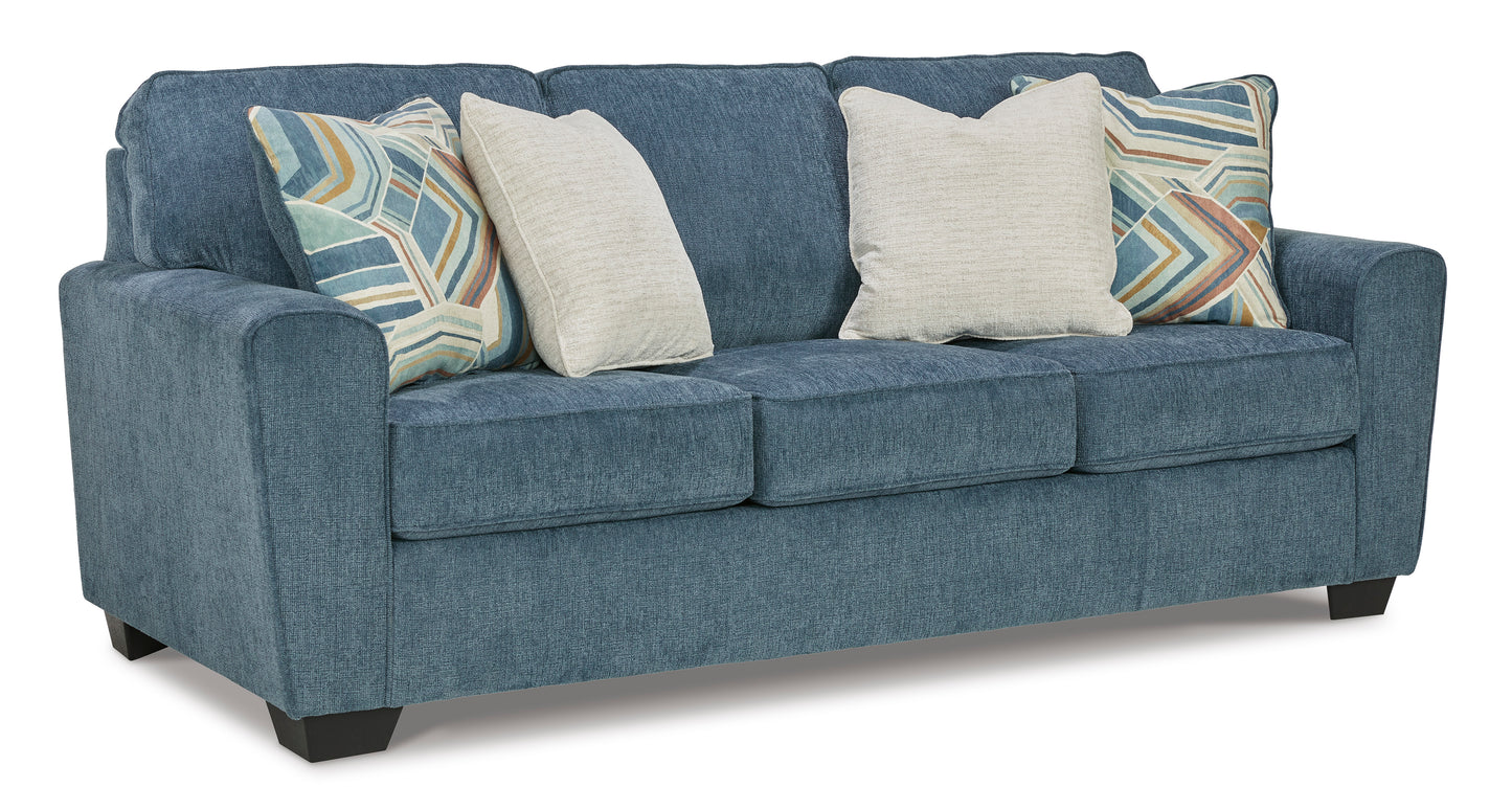 Cashton Blue Sofa Bed Queen Sleeper - Ashley Furniture