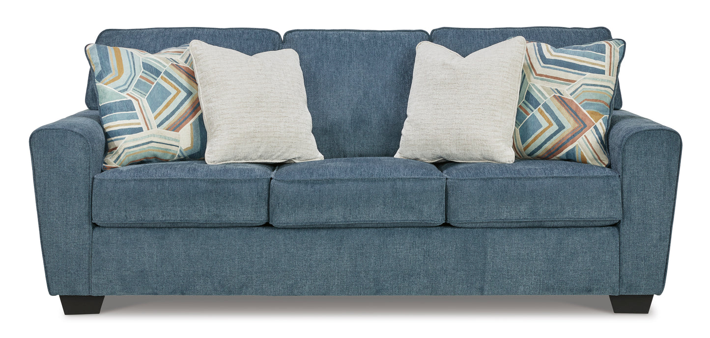 Cashton Blue Sofa Bed Queen Sleeper - Ashley Furniture