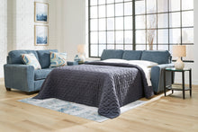 Load image into Gallery viewer, Cashton Blue Sofa Bed Queen Sleeper - Ashley Furniture
