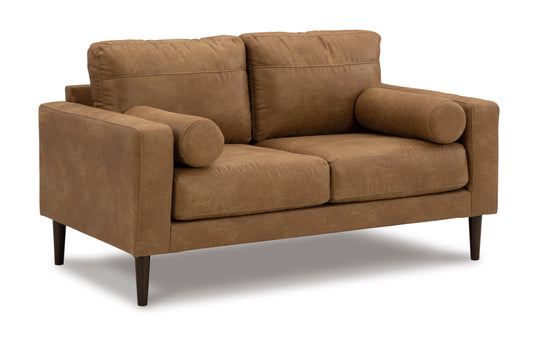 Telora Caramel Loveseat - Ashley Furniture