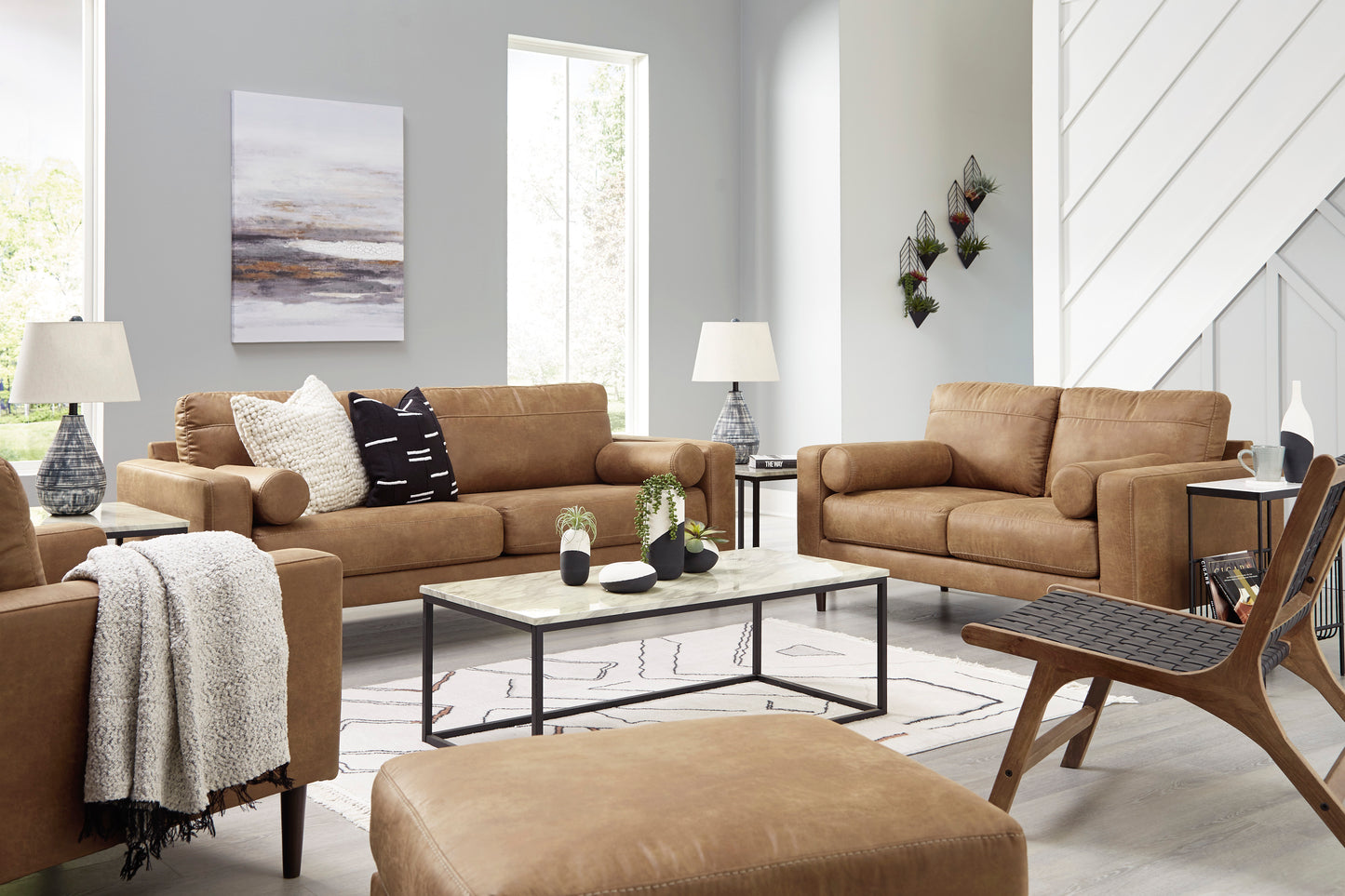 Telora Caramel Sofa - Ashley Furniture