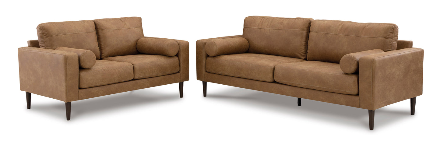 Telora Caramel Sofa - Ashley Furniture