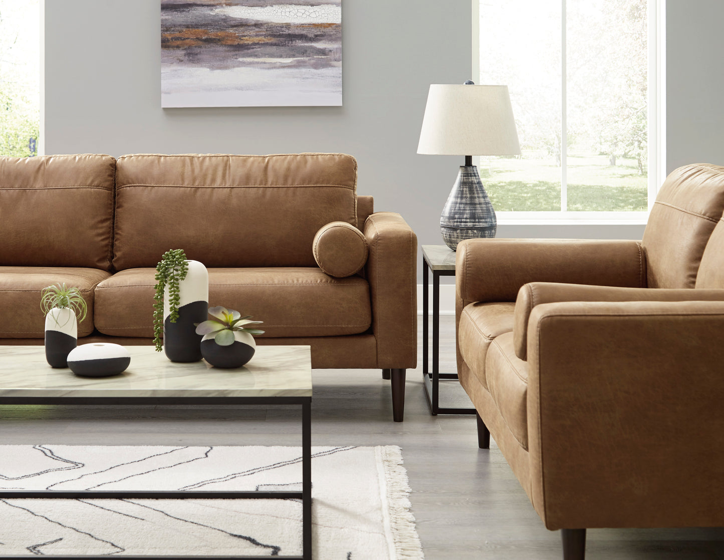 Telora Caramel Sofa - Ashley Furniture