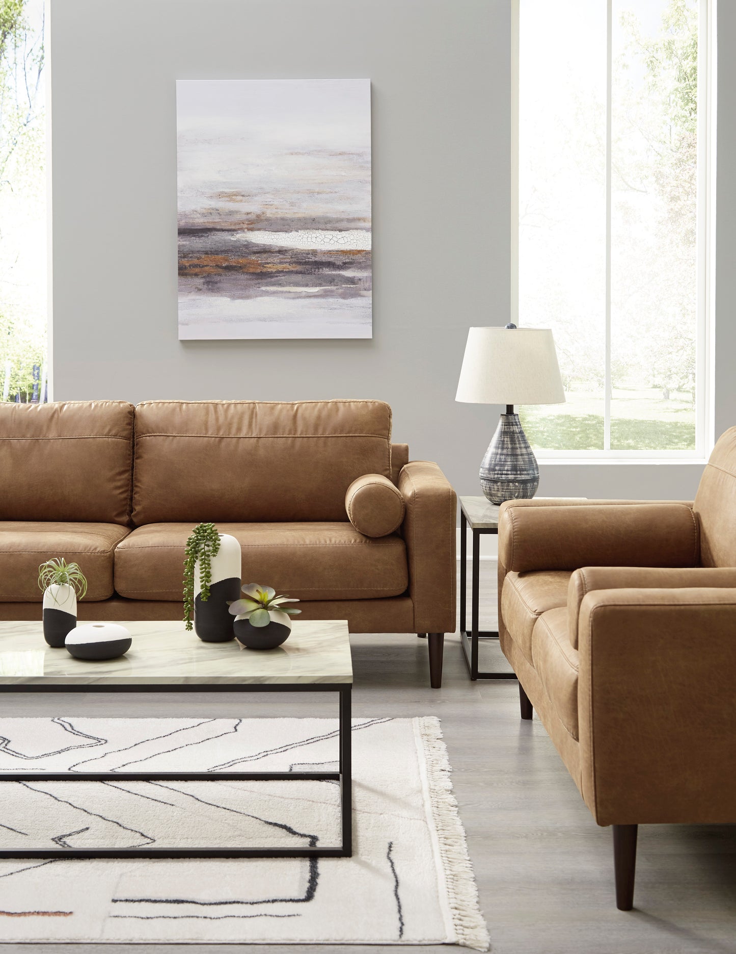 Telora Caramel Sofa - Ashley Furniture