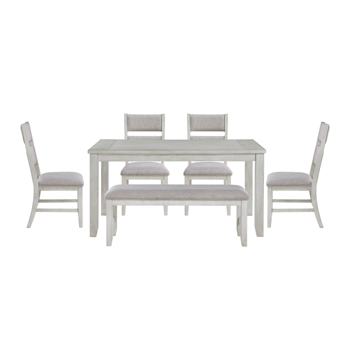 Mason Dining Table with 4 chairs and bench