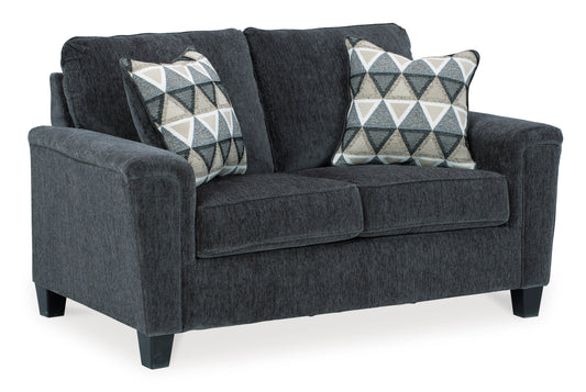 Abinger Dark Gray Loveseat - Ashley Furniture