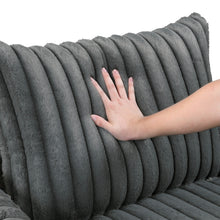 Load image into Gallery viewer, Oversized Dark Gray Chaise Lounge with USB charger
