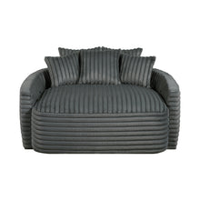 Load image into Gallery viewer, Oversized Dark Gray Chaise Lounge with USB charger
