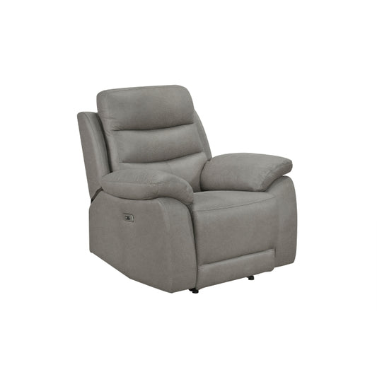 Gray Power Glider Recliner with USB charger