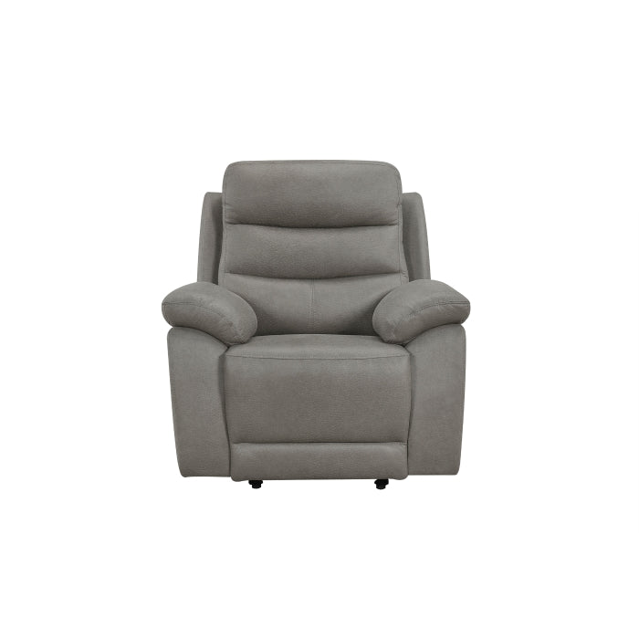 Gray Power Glider Recliner with USB charger