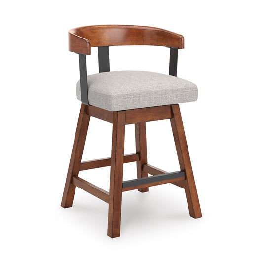 Ralene Upholstered Swivel Barstool (Set of 2)