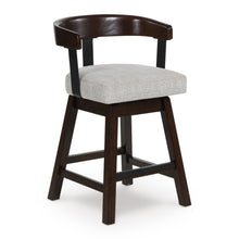 Load image into Gallery viewer, Haddigan Upholstered Swivel Barstool (Set of 2)
