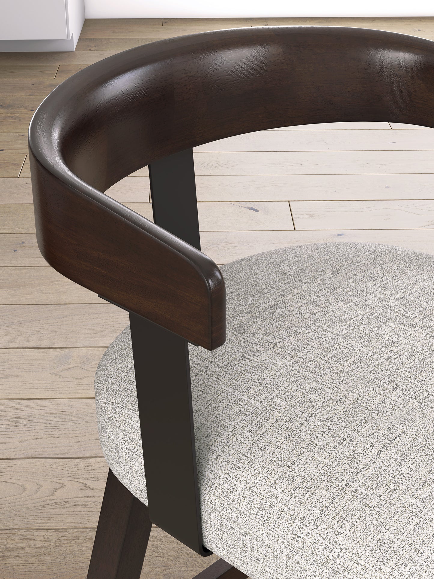 Haddigan Upholstered Swivel Barstool (Set of 2)