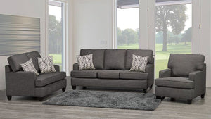 Dark Grey sofa set - Made In Canada