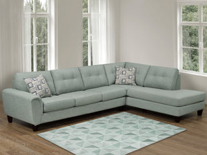 Truffle Sage Green Sectional - Made In Canada