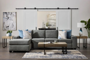 Slate Grey Sofa Sectional - Made In Canada