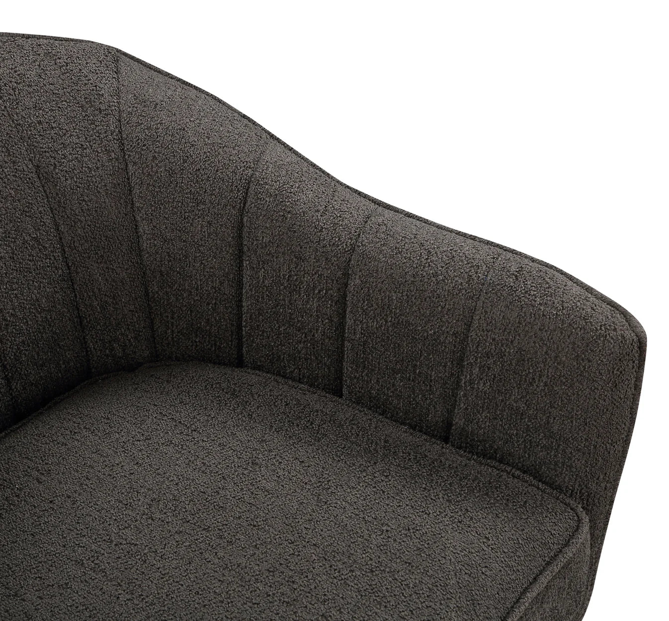 Dark Gray Fabric Accent Chair